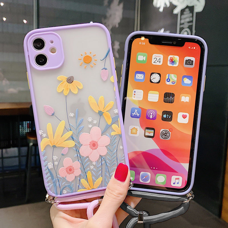 Lavender Floral Lanyard Phone Case Lanyard Phone Case XSMAX Cover Lavender Floral Lanyard Phone Case Lanyard Phone Case XSMAX Cover
